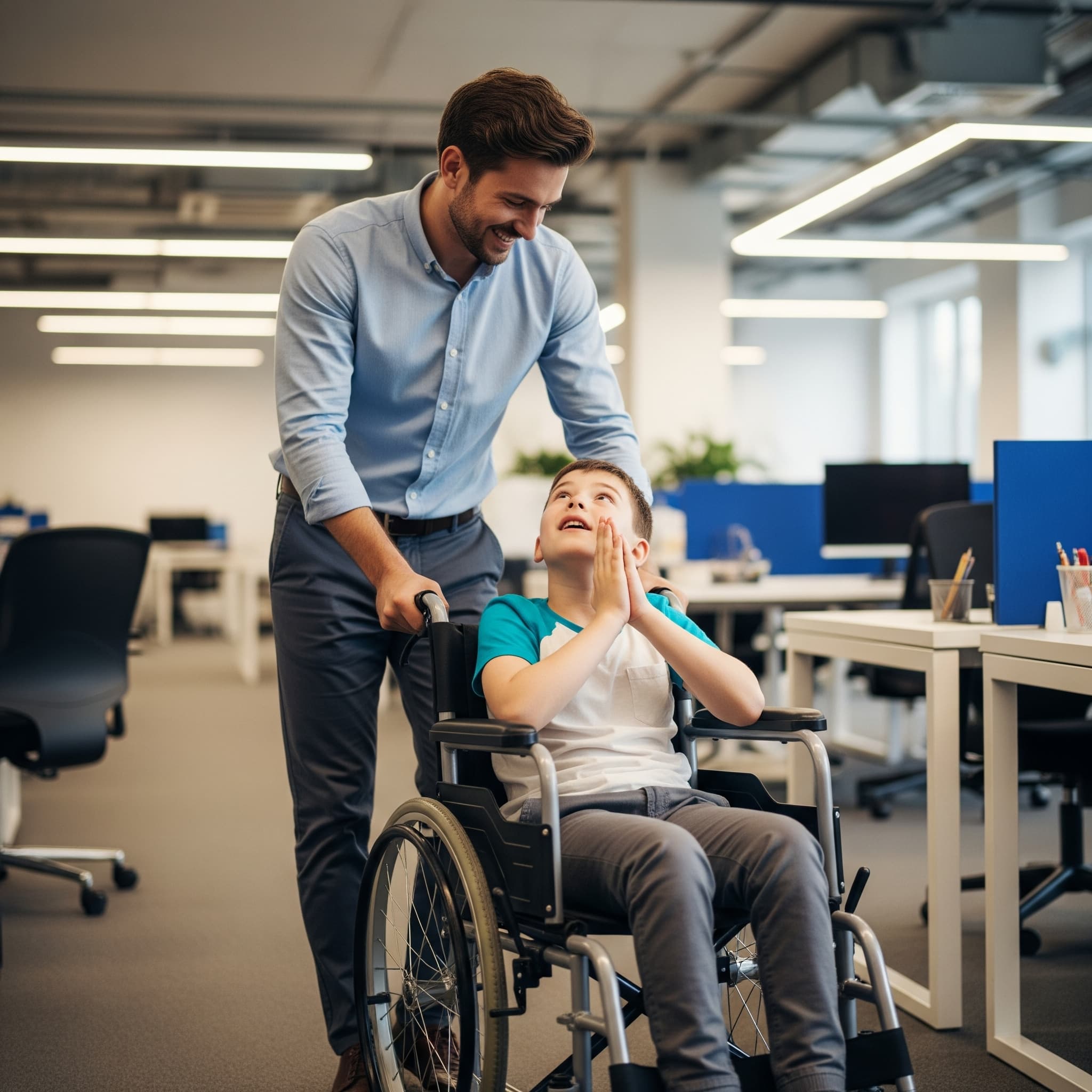 Caregiver assisting someone at home